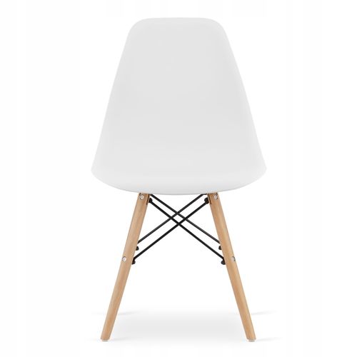 Ensemble Table Rectangulaire 120x80 Chêne Sonoma + 4 Chaises Osaka Blanches