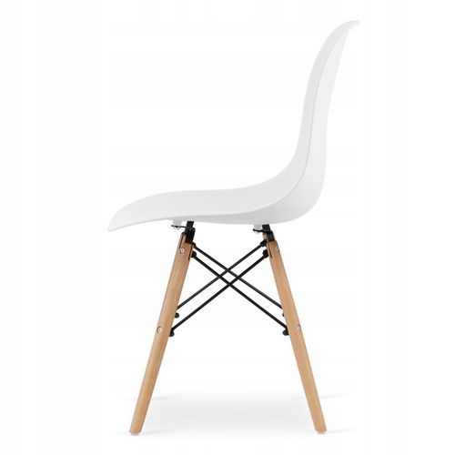 Ensemble Table Ronde Todi 90 Blanc + 4 Chaises Osaka Blanches