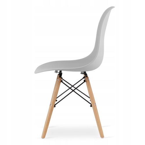 Ensemble Table Ronde Todi 60 Blanche + 2 Chaises Osaka Grises