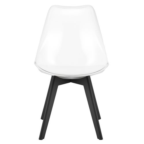 Chaise Mark - Transparentes/pieds Noirs X 2 61x40x50