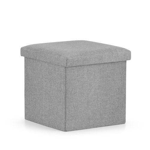 Pouf Pliant L - 38x38x38cm Gris X 8 38x46x40