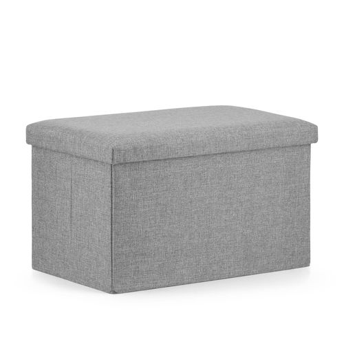 Pouf Pliant XL - 60x38x38cm Gris X 4 31x42x64