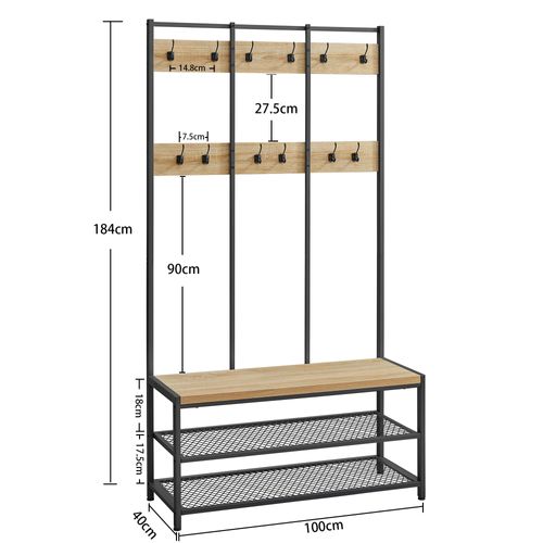 Portant Pour Vêtements - Sonoma - 104x14x48