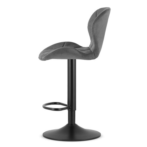 Hoker West - Velours Gris/base Noire 49x35x47