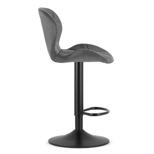 Hoker West - Velours Gris/base Noire 49x35x47