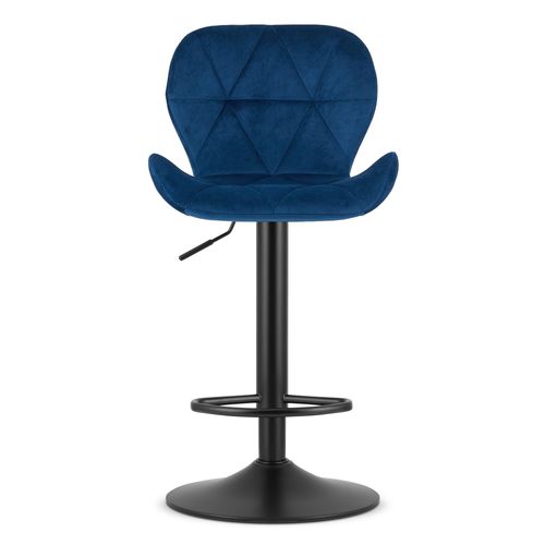 Hoker West - Velours Bleu Marine/base Noire 49x35x47