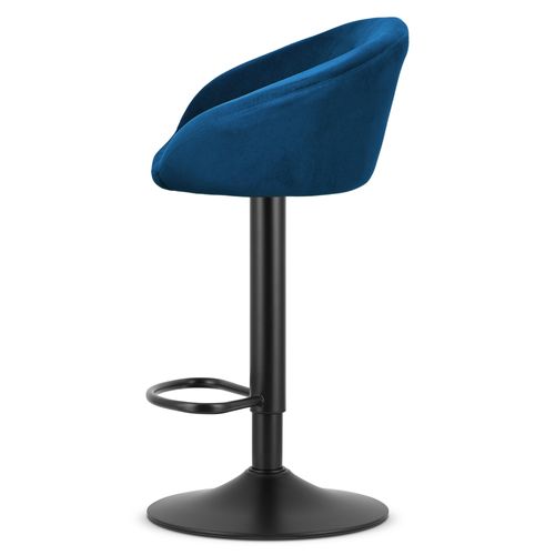 Hoker East - Velours Bleu Marine/base Noire 49x35x47