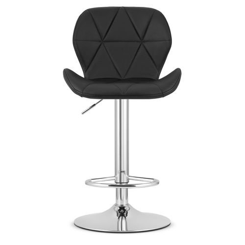 Hoker West - Similicuir Noir/base Chromée X 2 50x48x45