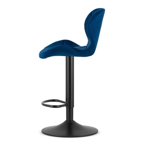 Hoker West - Velours Bleu Marine/base Noire X 2 50x48x45