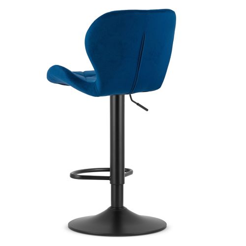 Hoker West - Velours Bleu Marine/base Noire X 2 50x48x45