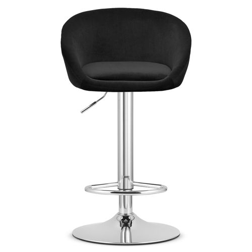 Hoker East - Velours Noir/base Chromée X 2 52x54x49