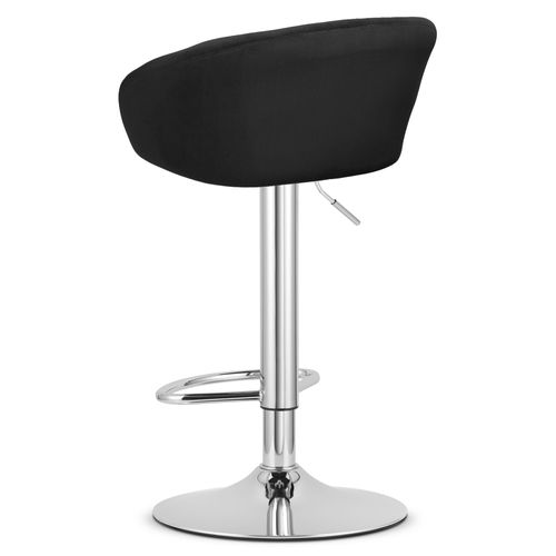 Hoker East - Velours Noir/base Chromée X 2 52x54x49