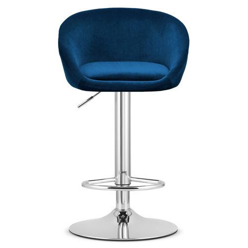 Hoker East - Velours Bleu Marine/base Chromée X 2 52x54x49