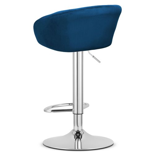 Hoker East - Velours Bleu Marine/base Chromée X 2 52x54x49