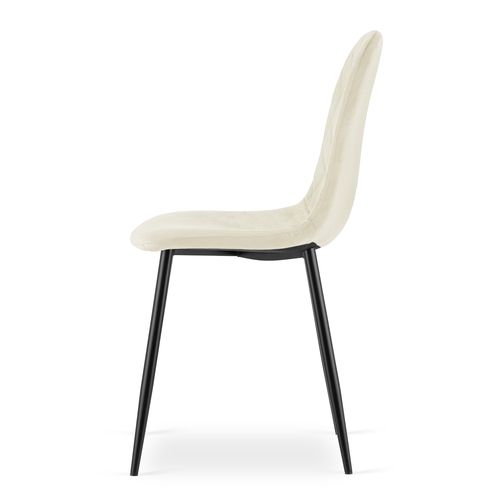 Chaise Asti - Velours Beige X 1 60x40x50