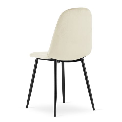 Chaise Asti - Velours Beige X 1 60x40x50