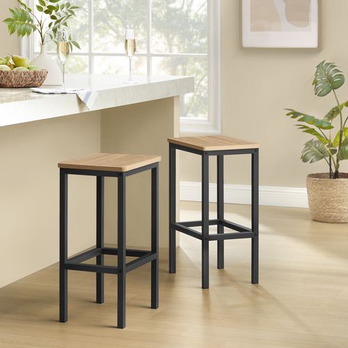 Lot De 2 Tabourets De Bar - Sonoma 68x16x33