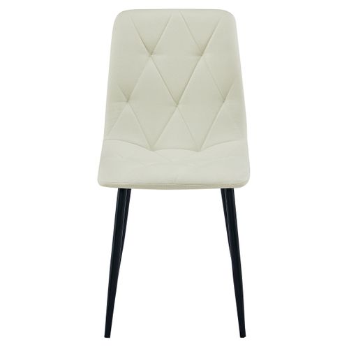 Chaise Libra - Beige Tissu/pieds Noirs X 1 61x41x52