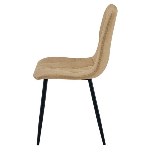 Chaise Libra - Marron Tissu/pieds Noirs X 1 61x41x52