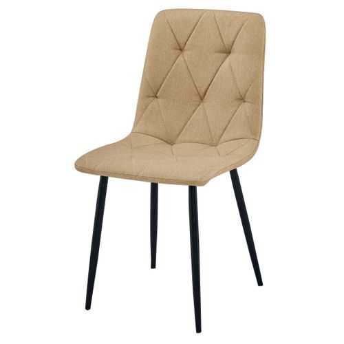 Chaise Libra - Marron Tissu/pieds Noirs X 1 61x41x52