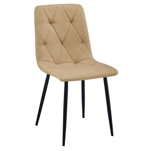 Chaise Libra - Marron Tissu/pieds Noirs X 1 61x41x52