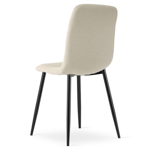 Chaise Rift - Beige / Pieds Noirs X 1 61x41x52