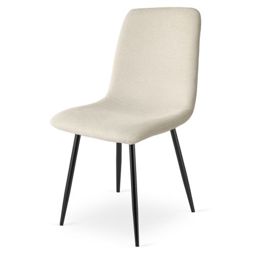 Chaise Rift - Beige / Pieds Noirs X 3 60x56x58