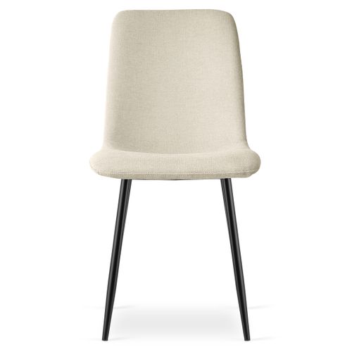 Chaise Rift - Beige / Pieds Noirs X 3 60x56x58