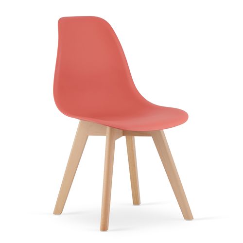 Chaise Kito Cinabre/pieds Naturels X 3 60x50x50