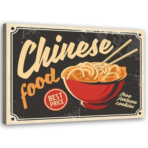 Tableau Enseigne Restaurant Chinois 60 X 40 Cm Noir