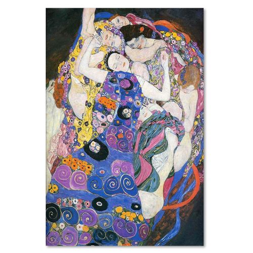 Tableau Image De Reproduction De G. Klimt - Vierges 40 X 60 Cm Bleu