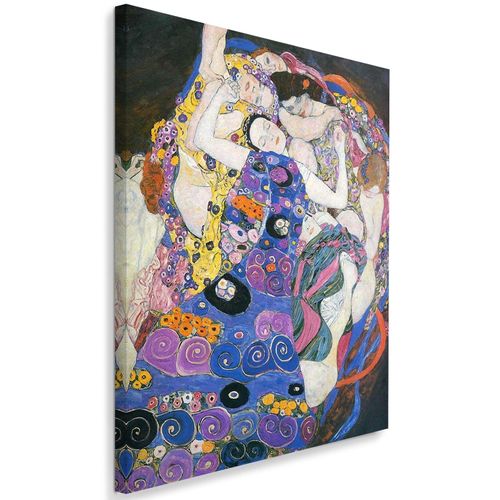 Tableau Image De Reproduction De G. Klimt - Vierges 70 X 100 Cm Bleu