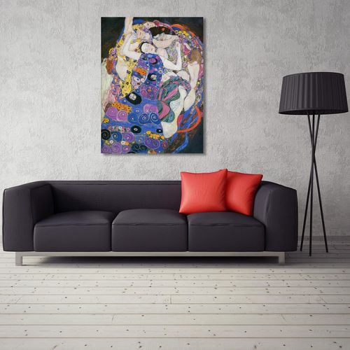 Tableau Image De Reproduction De G. Klimt - Vierges 70 X 100 Cm Bleu