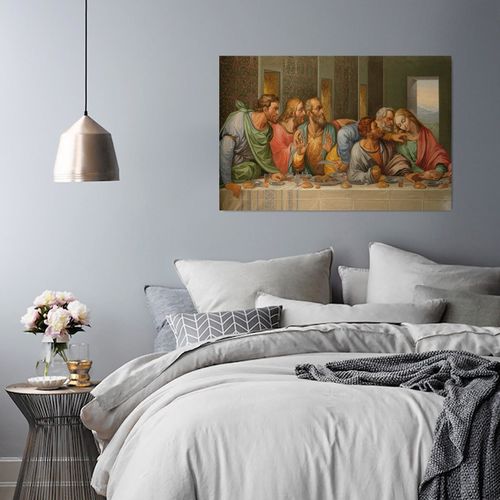 Tableau Étude De La Dernière Cène 50 X 70 Cm Marron