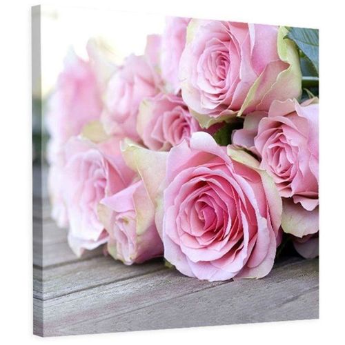 Tableau Des Roses 90 X 90 Cm Rose