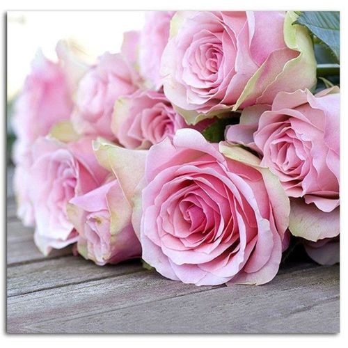 Tableau Des Roses 90 X 90 Cm Rose