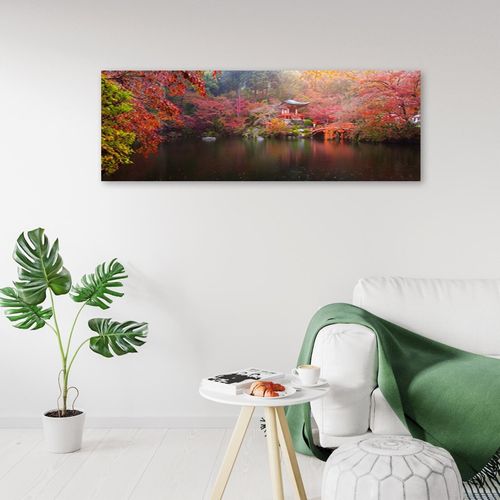 Tableau Le Japon Aux Couleurs Vertes 140 X 45 Cm Rouge