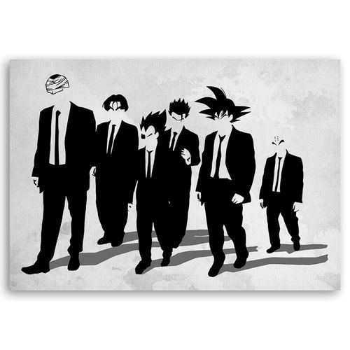 Tableau Dragon Ball Reservoir Dogs 120 X 80 Cm Blanc