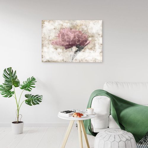 Tableau Abstraction Rose 60 X 40 Cm Rose