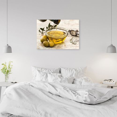 Tableau Huile D'olive Bois 120 X 80 Cm Jaune