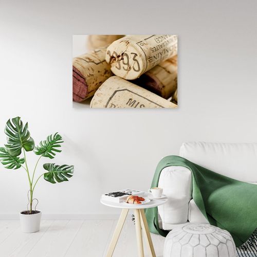 Tableau Bouchons De Vin 2 90 X 60 Cm Beige
