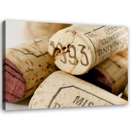Tableau Bouchons De Vin 2 90 X 60 Cm Beige
