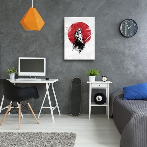 Tableau Bois Star Wars Samouraï Stormtrooper Ii 70 X 100 Cm Blanc