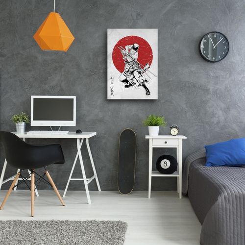 Tableau One Piece Roronoa Zoro Ii 70 X 100 Cm Rouge