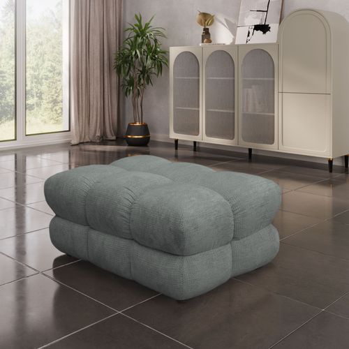 Pouf CAPSIO tissu vert