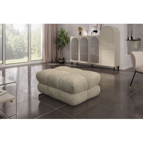 Pouf CAPSIO tissu beige