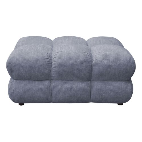 Pouf CAPSIO tissu gris