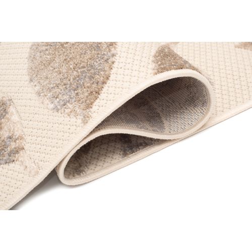 Tapis Extérieur Intérieur Beige Marron Gris 80x150 cm