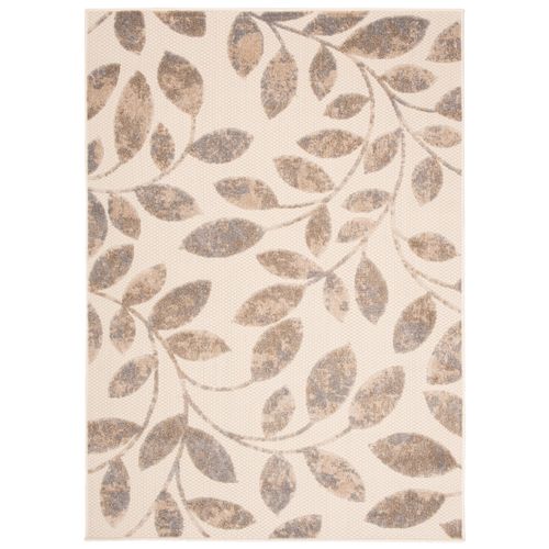 Tapis Extérieur Intérieur Beige Marron Gris 80x150 cm