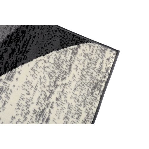 Tapis Salon Rectangle Rouge Gris Abstrait Vagues Fin Dream 250x300